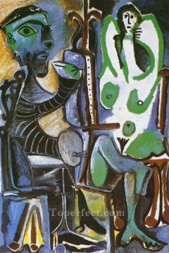 madonna del terremoto Painting - The Artist and His Model L artiste et son modele 6 1963 cubist Pablo Picasso